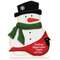 Cardinals Appear Wooden Snowman on Base - 10.5"H