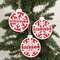 Wooden Sparkle Snowflake Winter Word Bulb Ornament, 3 Asstd. 38766;