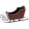 Distressed Red & Black Wooden Sleigh