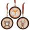 Woodland Friend Portrait Tree Trunk Ornament - 3 Asstd.