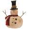 Roly Poly Primitive Snowman Tree Topper
