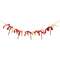 Candy Cane Rag & Bead Garland