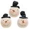 Stuffed Floppy Hat Snowman Head Sitter, 3 Asstd.
