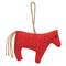 Stuffed Country Flower Horse Ornament