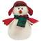 Stuffed Red & Green Plaid Hat Snow Bird