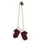 Red & Green Mitten Garland with Jingle Bell