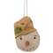Stuffed Primitive Beige Hat Snowman Ornament