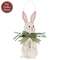 Spring Tag Bunny Hanger with Bow & Greenery, #38944