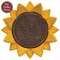 Distressed Carved Wooden Sunflower Wall Hanger