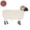 Distressed Carved Wooden Ram Hanger