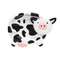 Resin Black & White Cow Trinket Dish