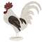 Distressed Metal Rooster - 12" H