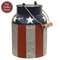 Distressed Metal Stars and Stripes Milk Can with Handle