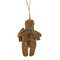 Stuffed Primitive Gingerbread Man With Scarf Ornament