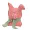 Stuffed Rustic Pig Sitter - 5.5"H