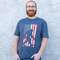 Sasquatch Flag T-Shirt - Heather Navy L198