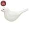 White Carved Bird Sitter - 3.5"H