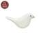 White Carved Bird Sitter - 2.75"H