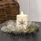 Glistening Platinum Pine Candle Ring, 2" SA112546;