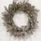 Glistening Platinum Pine Wreath, 18" SA112549;