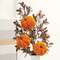 Orange Chenille Pumpkin Trio Spray, 27" SA112569;