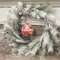 Snowy Bristle Pine & Boughs Wreath, 24" SH262502;