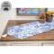 Spring Blue Flower Natural Table Runner 13 x 36