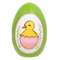 Hand Painted Hatching Chick Wooden Easter Egg