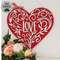 Vined Love Hanging Heart Sign