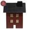 Primitive Wooden Red Saltbox Sitter - 7"H