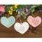 Wildflower Friendship Wooden Heart Ornament - 3 Asstd.