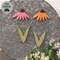 Distressed Wood Coneflower Magnet - 2 Asstd.