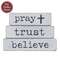 Pray Trust Believe Chunky Religious Block, #39183
