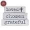 Loved Chosen Grateful Chunky Religious Block, #39185