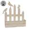 Metal Fence with Birds Planter