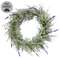 Golden Trumpet & Lavender Wreath - 20 In