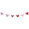 Vintage Patchwork Hearts Garland - 60"L