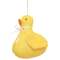 Yellow & White Gingham Checked Stuffed Baby Duck, #CW5048