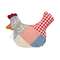 Patchwork Chicken Pillow