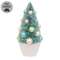 Teal Bottle Brush Tree - 9"HTeal Bottle Brush Tree - 9"H
