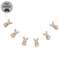 Fuzzy Tail Bunny Garland - 57"