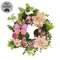Blushing Butterfly Garden Candle Ring - 6.5"