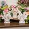 Spring Floral Crown Wooden Bunny Sitter - 3 Asstd., 39083