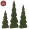 3 Set - Distressed Wooden Chunky Christmas Tree Sitters