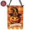 Happy Halloween Vintage Pumpkin Witch Halloween Hanger