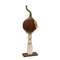 Primitive Mossy Top Pumpkin on Pedestal - 16"H