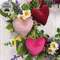 Stuffed Chenille Valentine Heart Ornament - 3 Asstd., CW5068