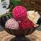 Valentine Chenille Wrapped Bowl Filler - 2.5" - 3 Asstd., CW5069
