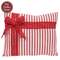 Red Striped Bow Pillow