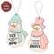Cozy Pastel Snowman Ornament - 2 Asstd.